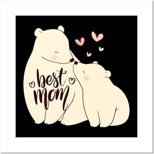 Best Mom, Vintage Bear Posters and Art